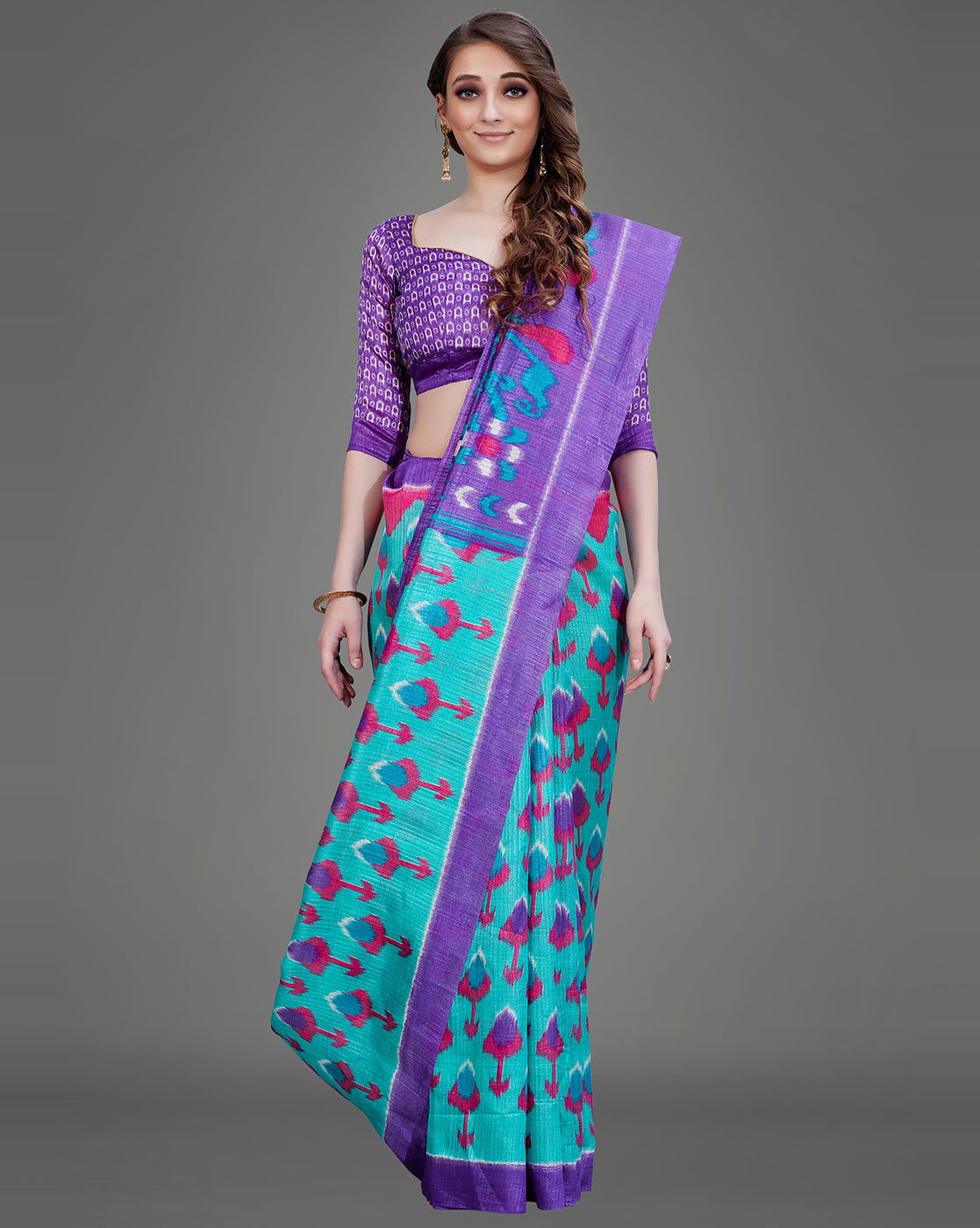 Green Silk 7 Latest Designer Fancy Casual Wear Printed Silk Saree Collection