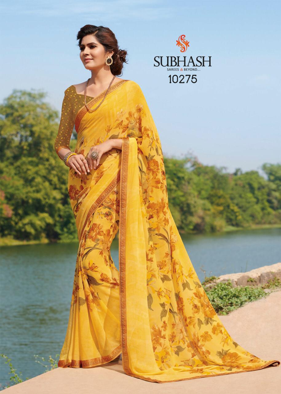Subhash Hero 8 Latest Designer Printed casual Wear Saree Collection 