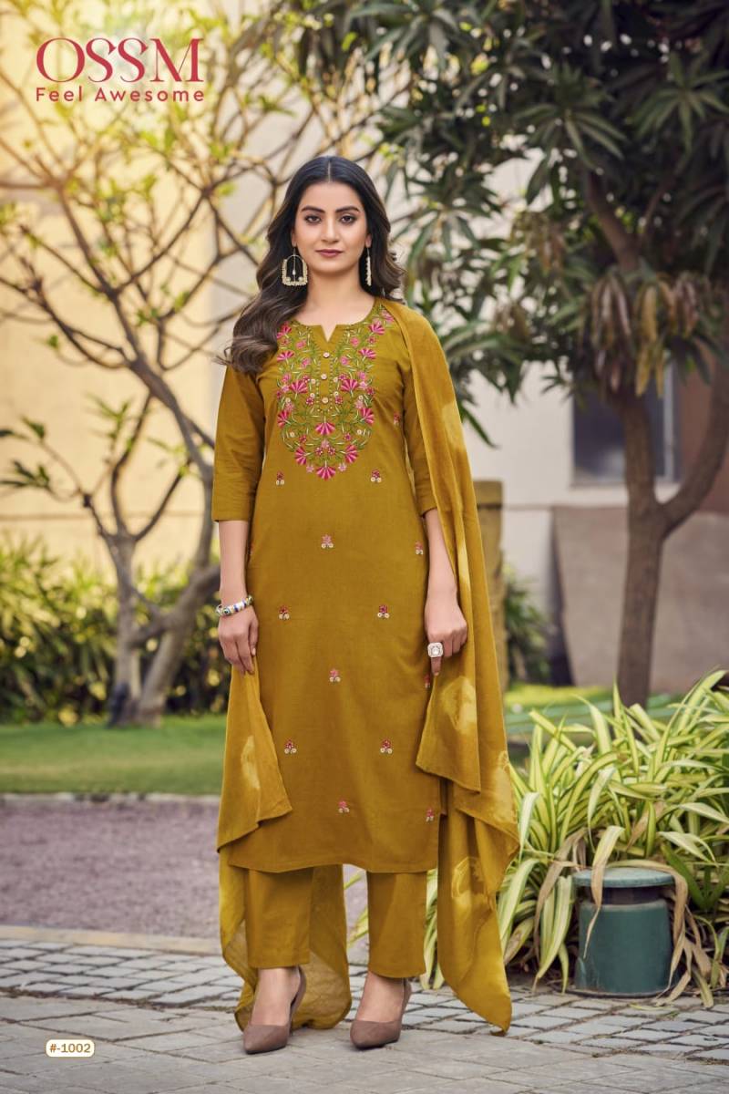 Sargam Vol 3 By Ossm Cotton Flex Kurti Bottom With Dupatta Best Wholesale Shop In Surat