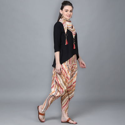 Kainat 8 Fancy New Party Wear Rayon Printed Kurti With Dhoti Collection