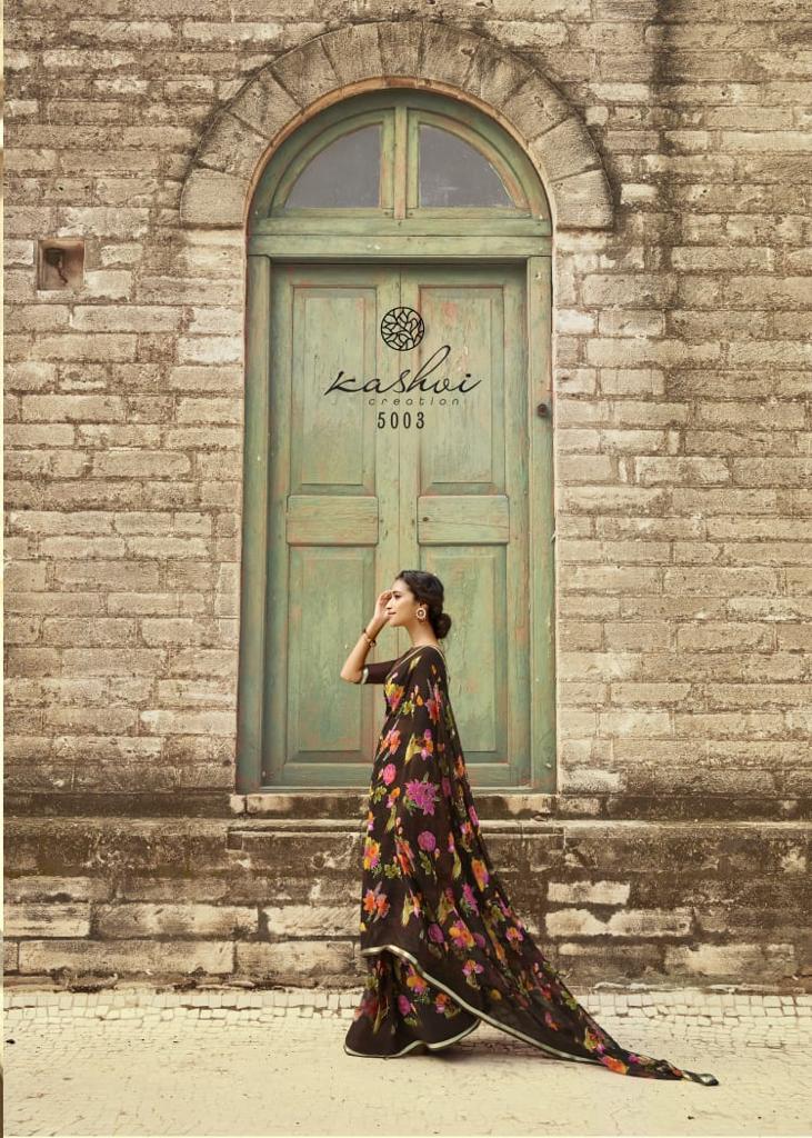 Kashvi Inayat 3 Latest Fancy Designer Chiffon Regular Casual Wear Printed Sarees Collection
