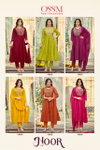 Noor By Ossm Mal Chanderi Embroidery Wholesale Kurti With Bottom Dupatta In India