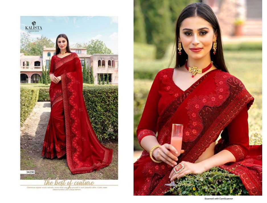 Kalista Sana Latest Fancy Designer Festive Wear Rangoli Silk Saree Collection
