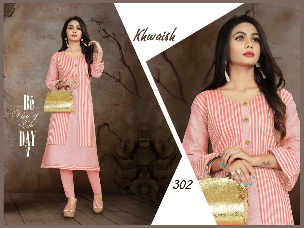Trendy Aagya Khwaish 3 Festive Daily Wear Kurtis Collection
