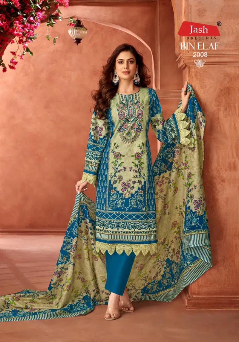 Bin Elaf Vol 2 By Jash Cotton Printed Surat Dress Material Wholesale Market