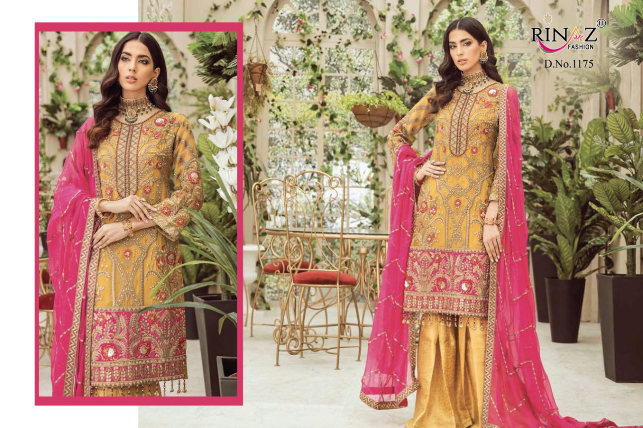 Rinaz Block Buster Hits 8 Latest Heavy Wedding Wear Heavy Georgette With Full Embroidery And Diamond Work Pakistani Salwar Suits Collection
