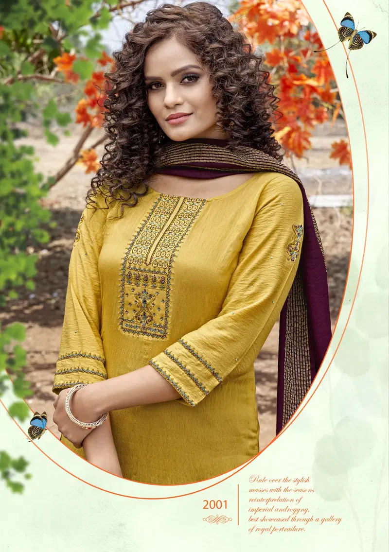 Koodee Rahi 1 Designer Festive Wear Pure Nylon Viscose Readymade Collection