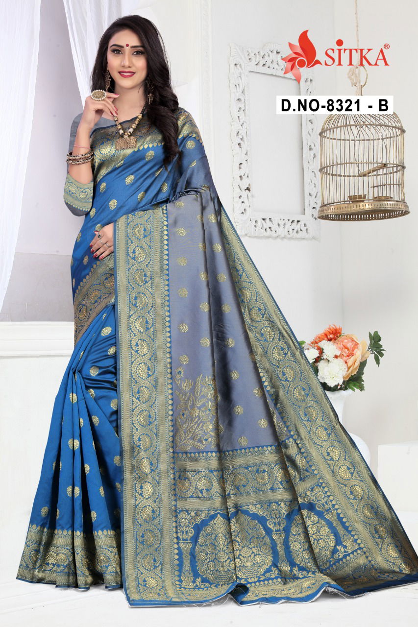 Haytee Lilly 8321 Exclusive Party Wear Festive Wear Designer Handloom Cotton Silk Saree Collection