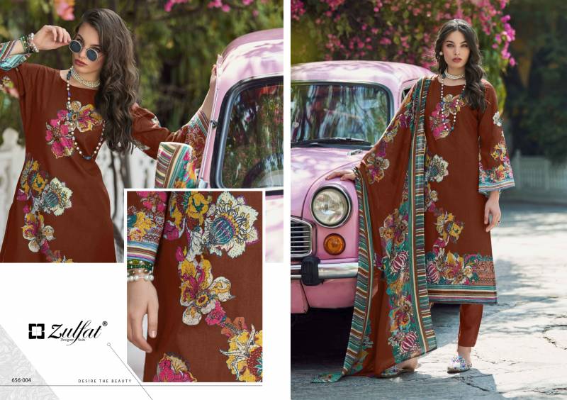 Bahaar By Zulfat Cotton Printed Fancy Dress Material Wholesale Kurti In India