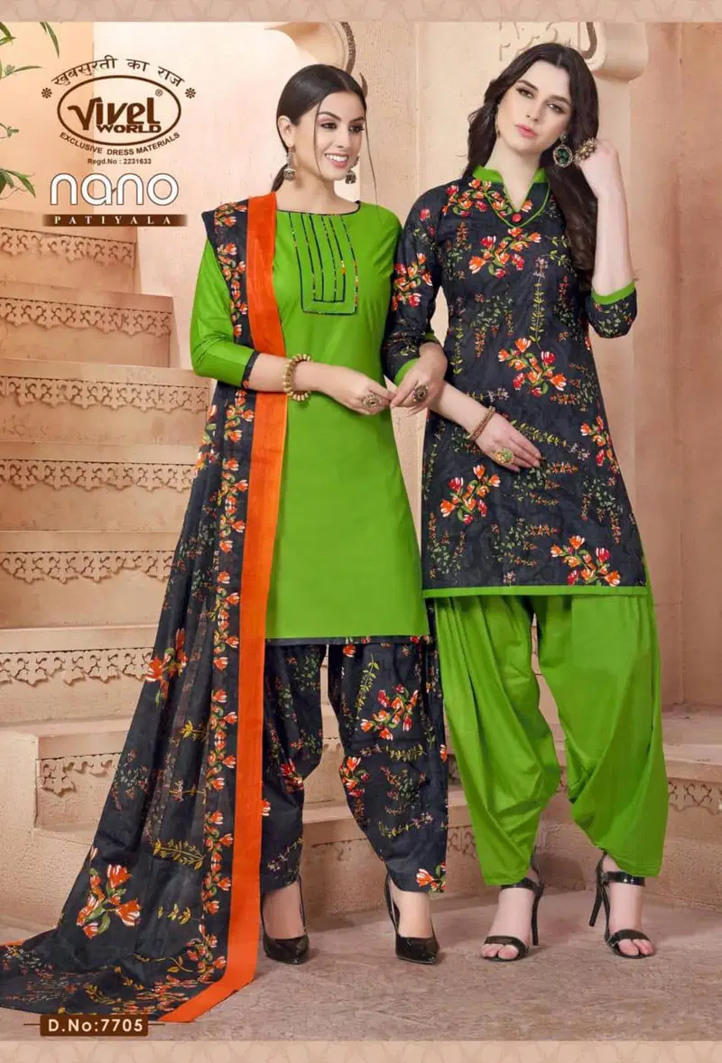 NANO PATIYALA NEW Launch Of Designer Cotton Regular Wear Printed Salwar Suit With Cotton Dupatta