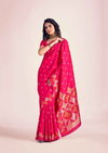 Butterfly Silk Banarasi Soft Silk Weaving Printed Saree Wholesalers In Delhi
