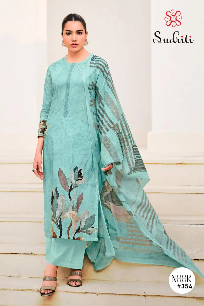 Noor By Sudriti Lawn Cotton Printed Designer Salwar Suits Exporters In India
