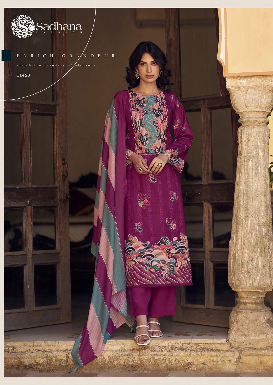 Sol By Sadhana Lawn Cotton Digital Printed Dress Material Exporters In India