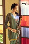 Ynf Rainbow Schiffli 1 Designer Party Wear Silk Printed Saree Collection