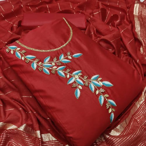 Designer Cotton 786 Latest fancy Designer Casual Wear Handwork Dress Material Collection
