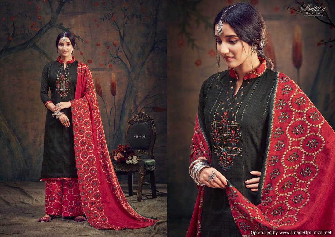 Belliza Nizam E Patiala Latest Designer Pure Pashmina Print with Heavy Kashmiri Embroidery Work Dress Material 