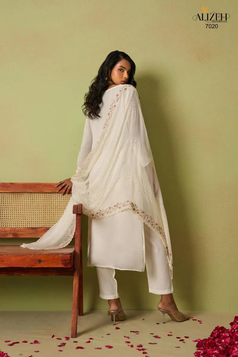 Saadgi Vol 2 By Alizeh Organza Top Bottom With Dupatta Wholesale In India
