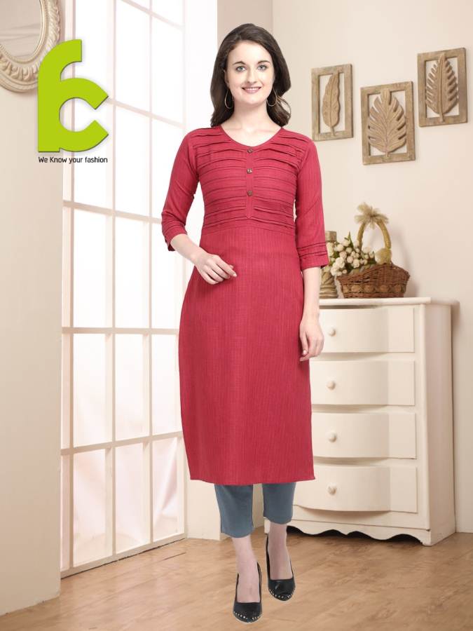FC Exclusive Collection Of Designer Rayon Flex Casual Wear Kurti `