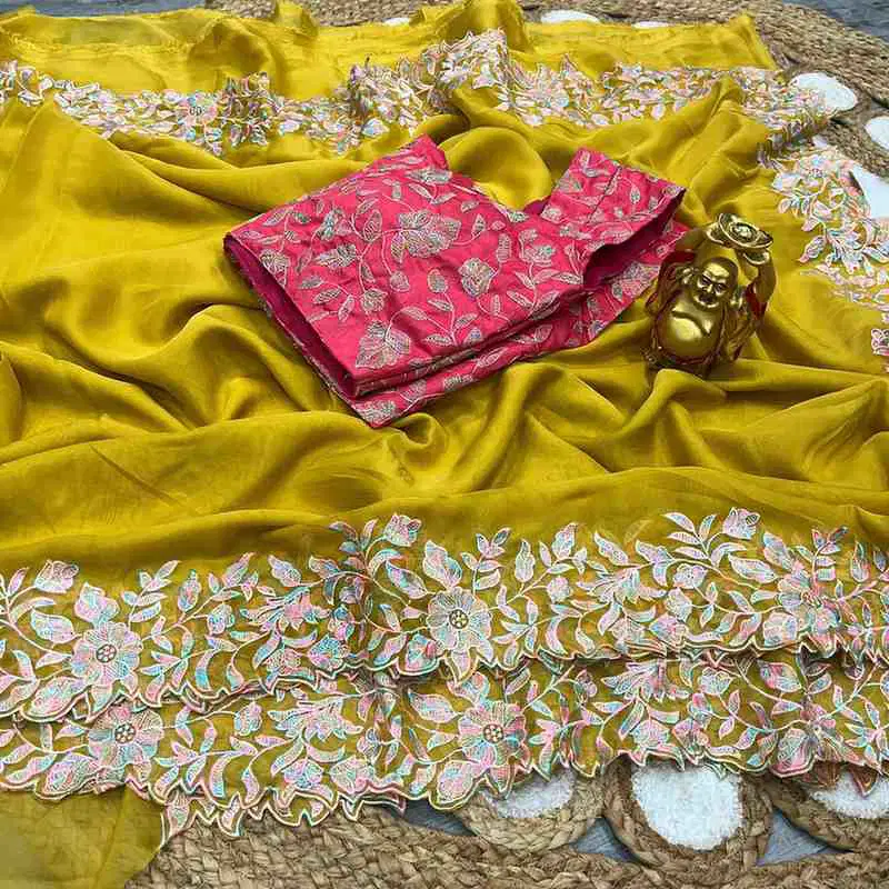 Kc 902 Party Wear Stylish Tabby Silk Saree Wholesale Price In Surat