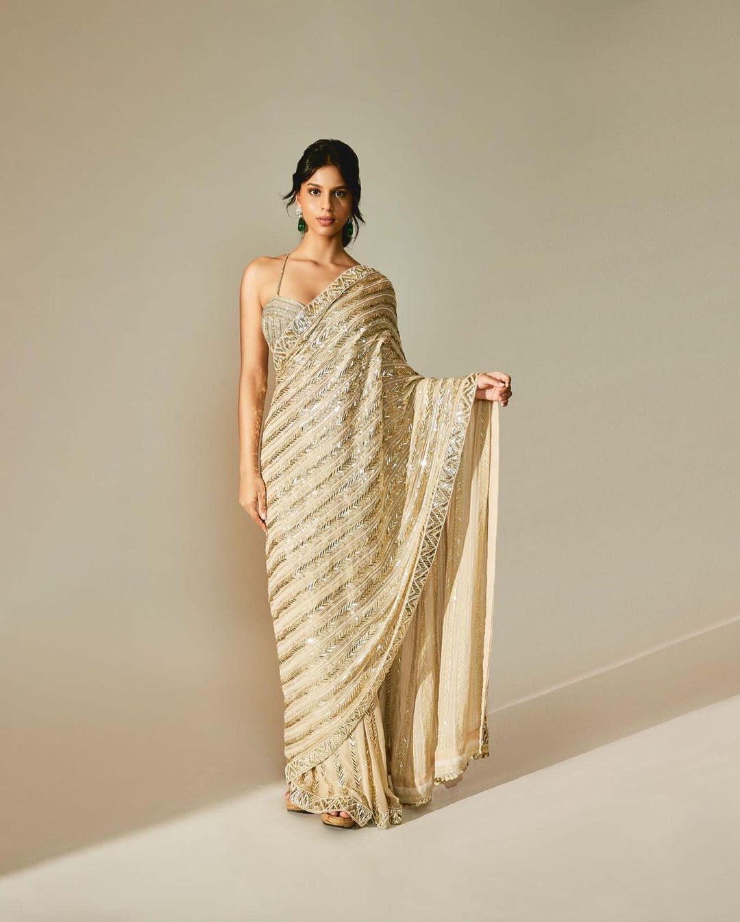 LG 1582 Sequence Embroidery Party Wear Sarees Catalog