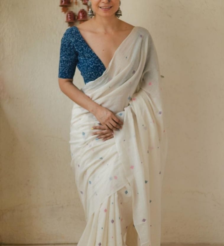 VK 4060 Printed Imported Cotton Daily Wear Sarees
