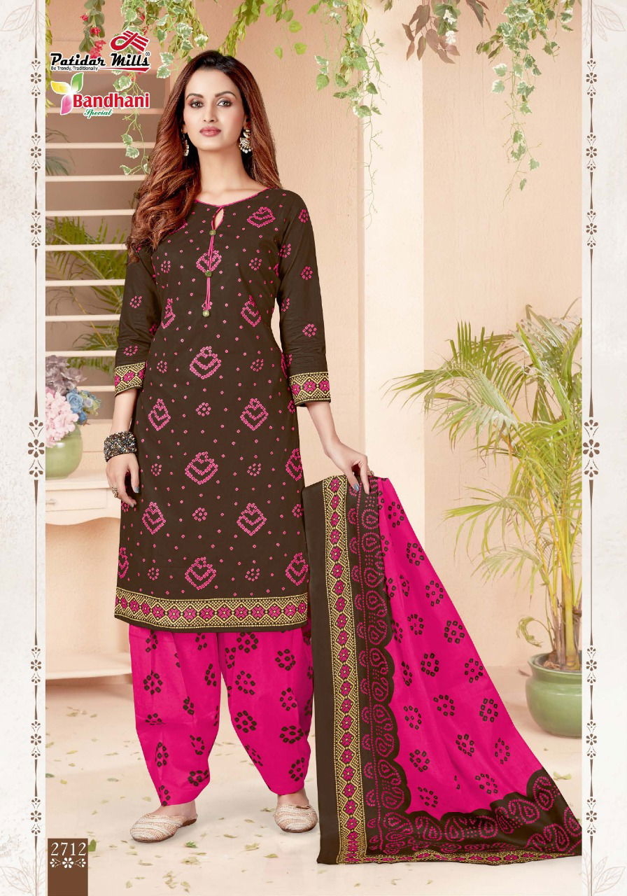 Patidar Bandhani Special Vol 27 Latest Exclusive Designer Pure Cotton Printed Dress Material Collection With Cotton Dupatta 