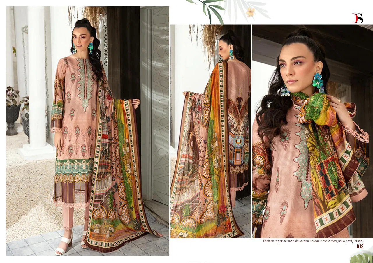 Deepsy Elan 13 Fancy Regular Wear Digital Printed Karachi Dress Materials Collection
