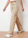 Vivda Wide Leg Cream Jeans Wholesale Price in Surat