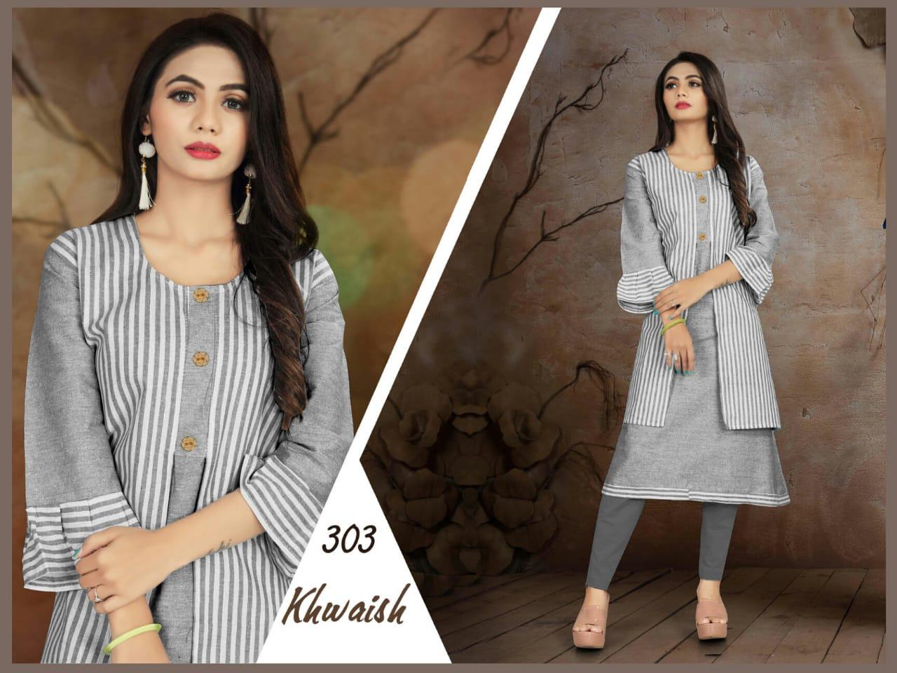 Trendy Aagya Khwaish 3 Festive Daily Wear Kurtis Collection
