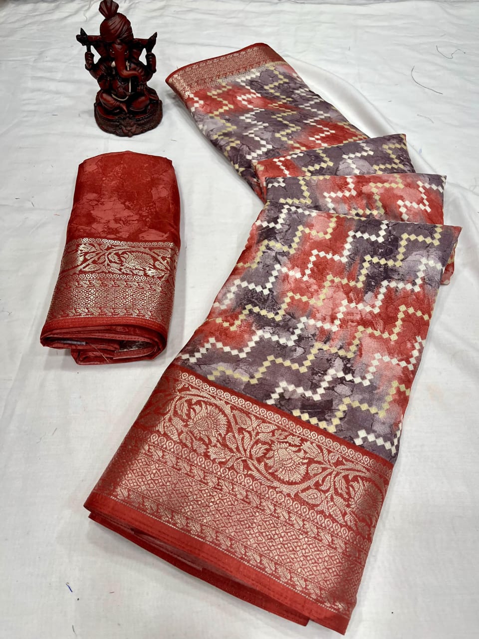 Wow lehriya Printed Designer Sarees Catalog