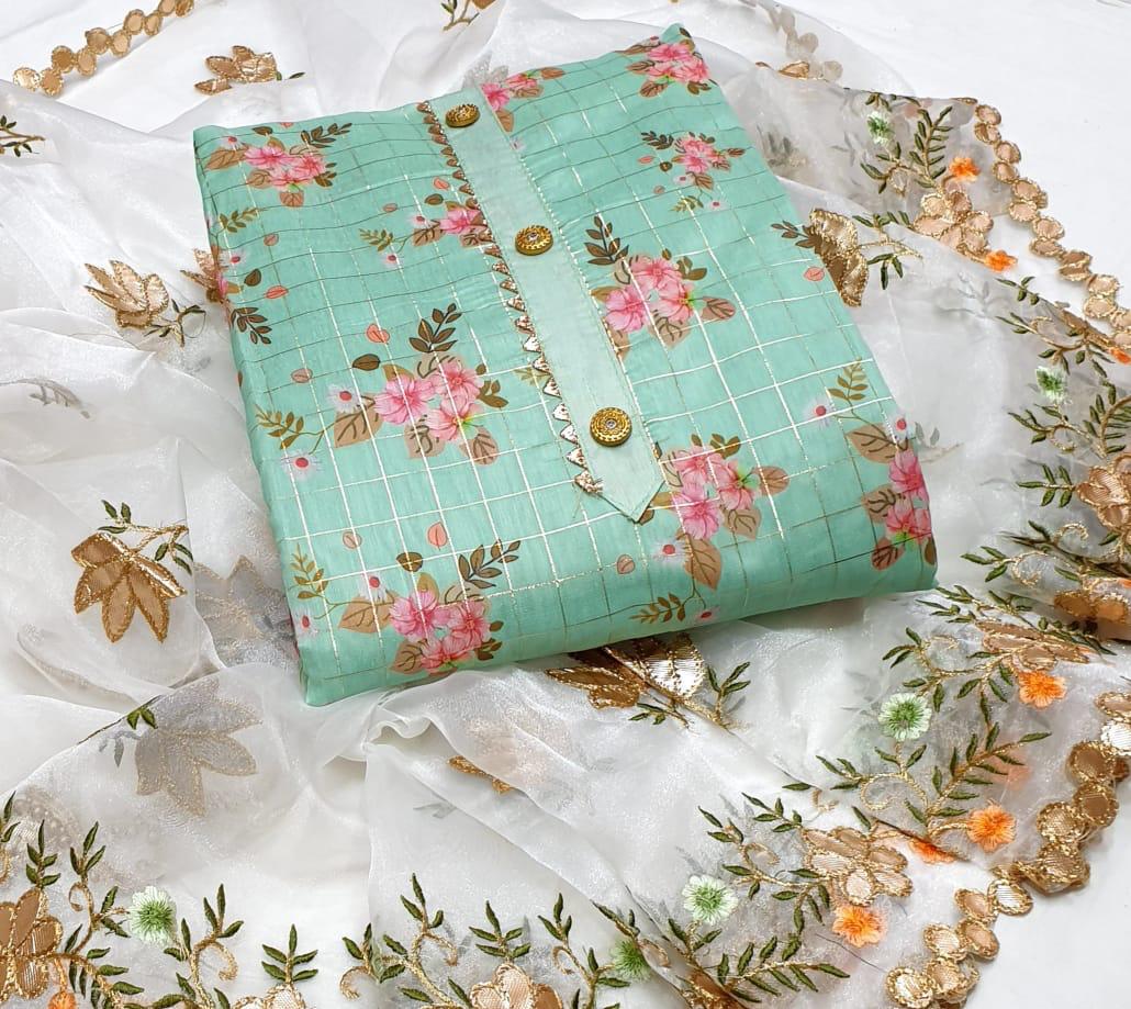 Malang New Modal Chex Print Designer Festive Wear Dress Material Collection 