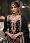 Ruby Color Edition By Eba Chinon Embroidery Readymade Suits Suppliers In India
