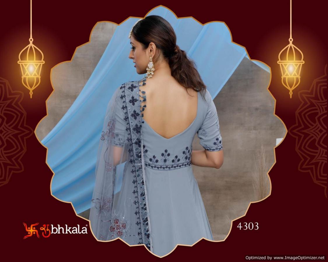 Subhkala Flory Vol 6 Latest Designer Festive Wear Embroidered Heavy Ladies Gown Collection (Single 1760/-)