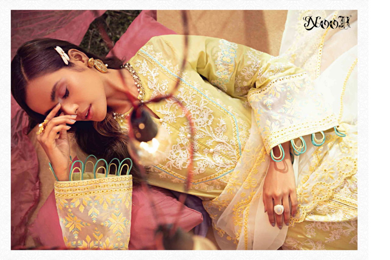 Noor Motifz Latest Fancy Designer Festive Wear Pure Cotton Pakistani Salwar Kameez Collection
