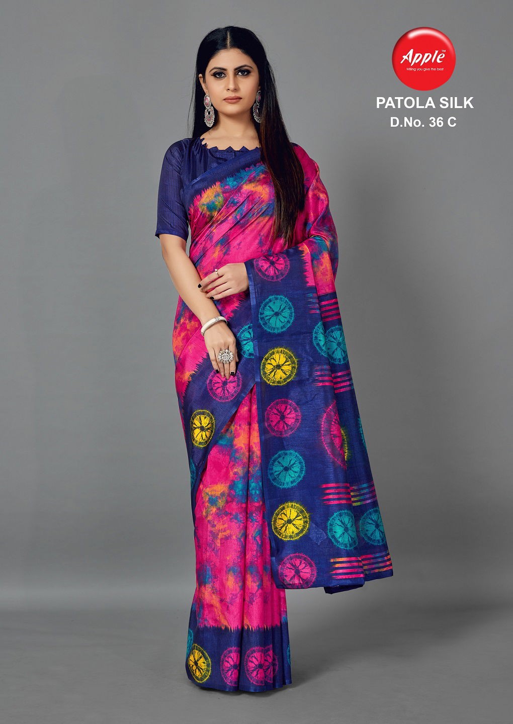 Apple Patola Silk 36 Latest Designer Fancy Casual Wear Art Silk Saree Collection

