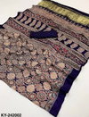 Rajyog Keya Pure Modal Printed Ajrakh Saree Wholesale Suppliers In Mumbai