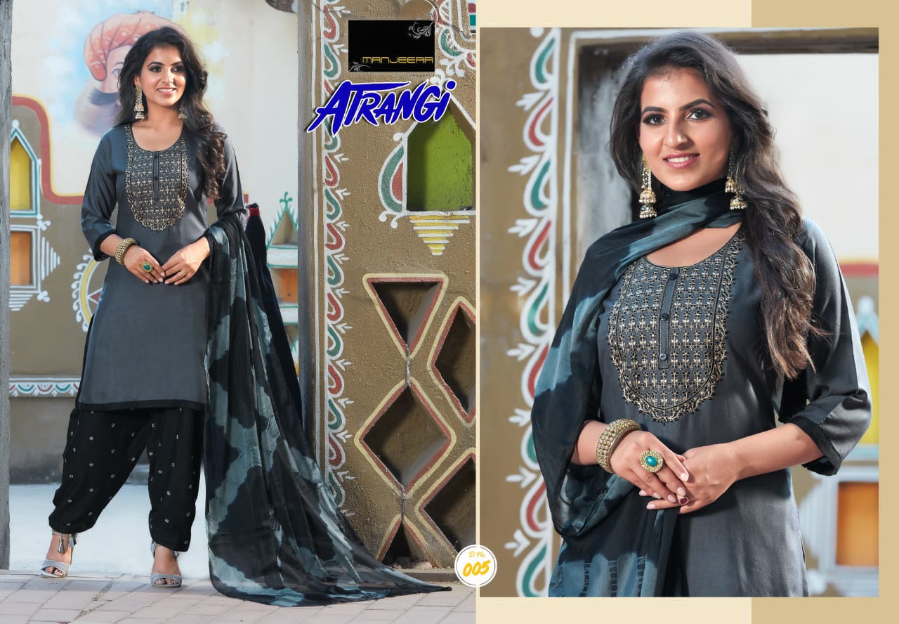 Manjeera Atrangi Fancy Daily Wear Rayon Printed Ready Made Collection
