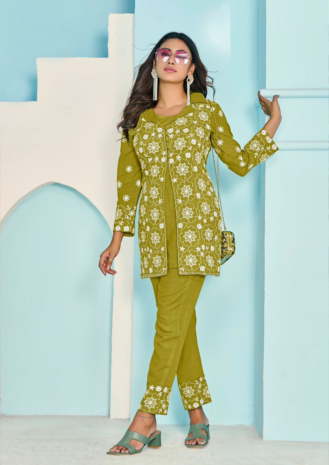 Veera Vol 3 By Vamika Rayon Suart Co Ord Set Wholesale Market
