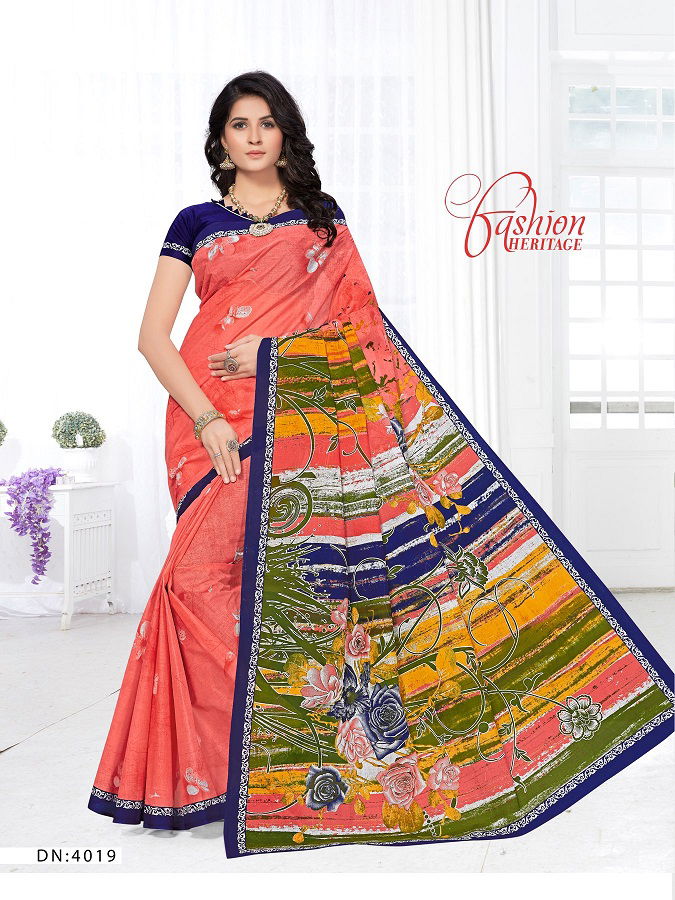 Ganesha Saraswati 4 Latest Daily Wear Pure Cotton Sarees Collection