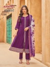 Parrot By Aanchi Vatican Anarkali Kurti With Bottom Dupatta Suppliers In India
