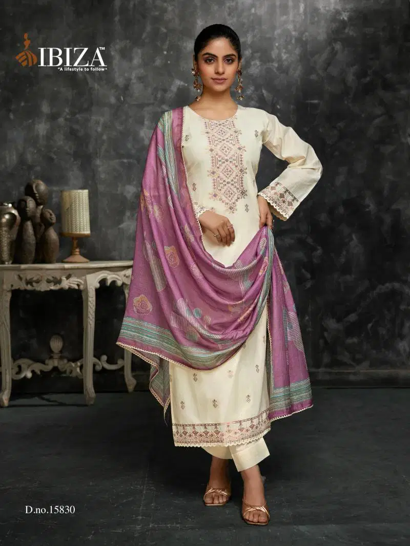 Ibiza Bosca Vol 9 Lawn Cotton Jacquard Salwar Kameez Wholesale In India