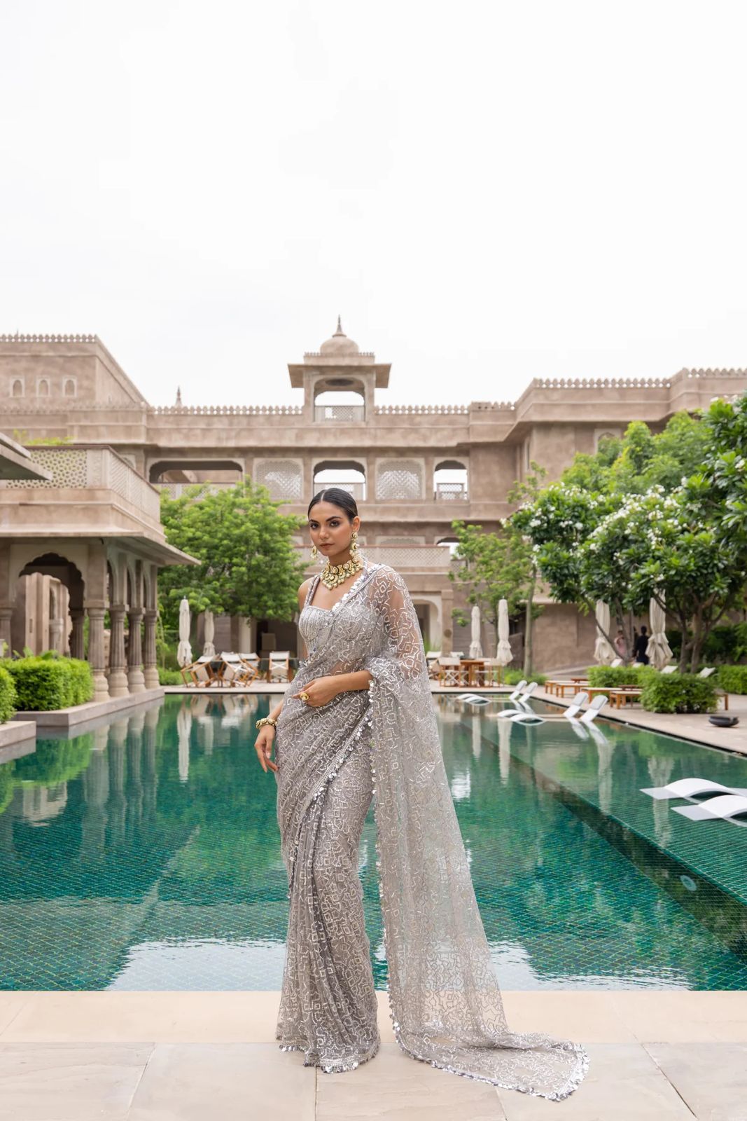 1804 Net With Sequence Work Party Wear Saree Catalog