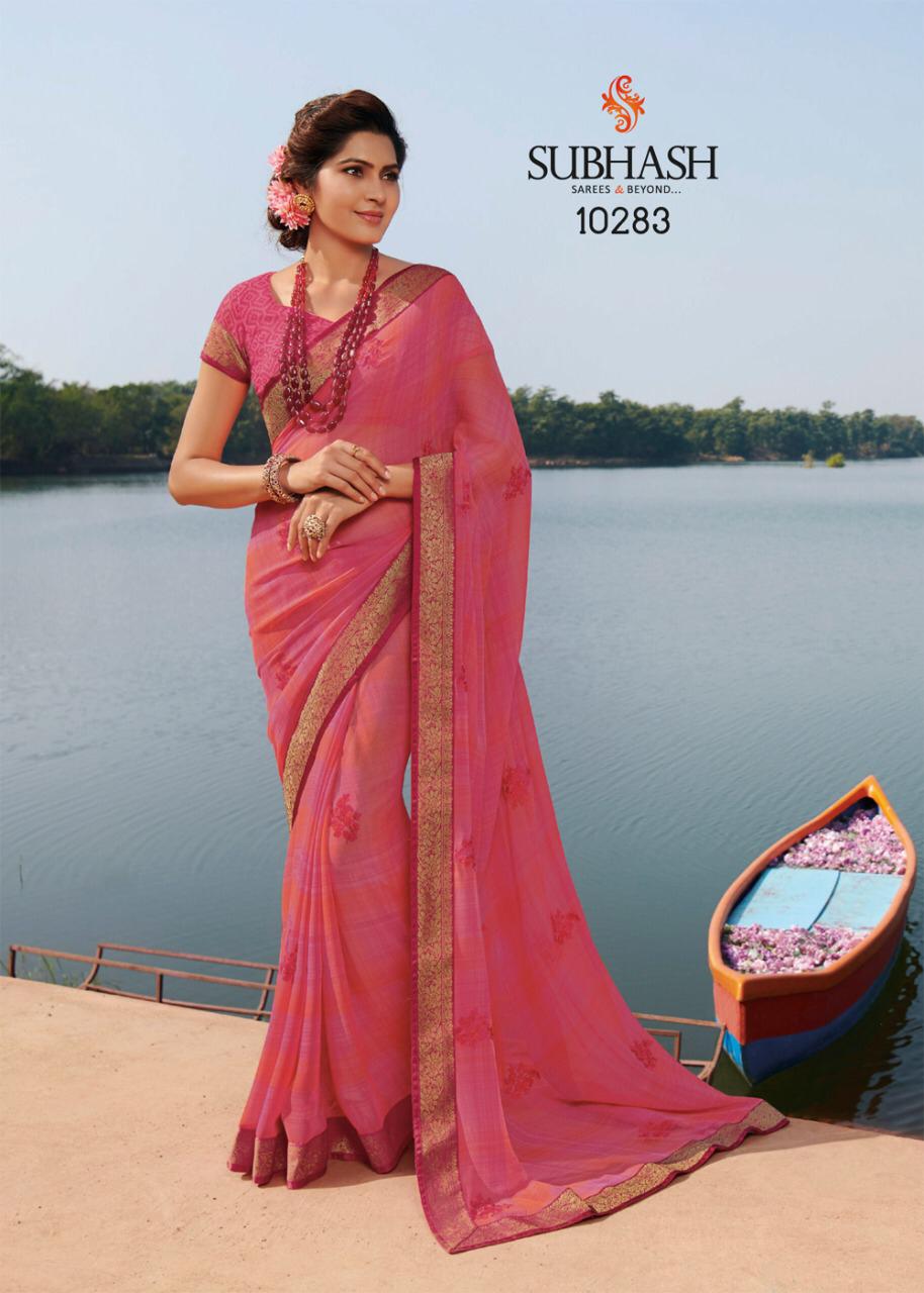 Subhash Hero 8 Latest Designer Printed casual Wear Saree Collection 
