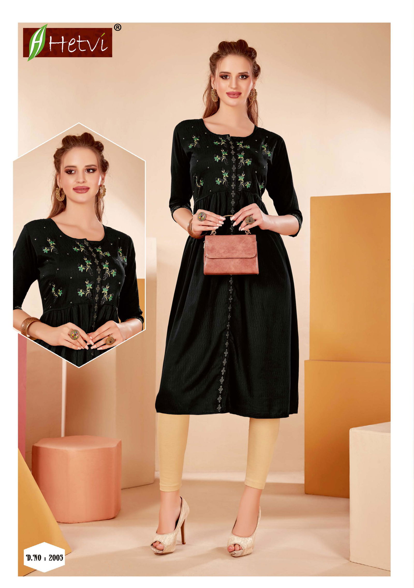 Hirwa Amira Rayon Ethnic Wear Fancy Designer Latest Kurti Collection
