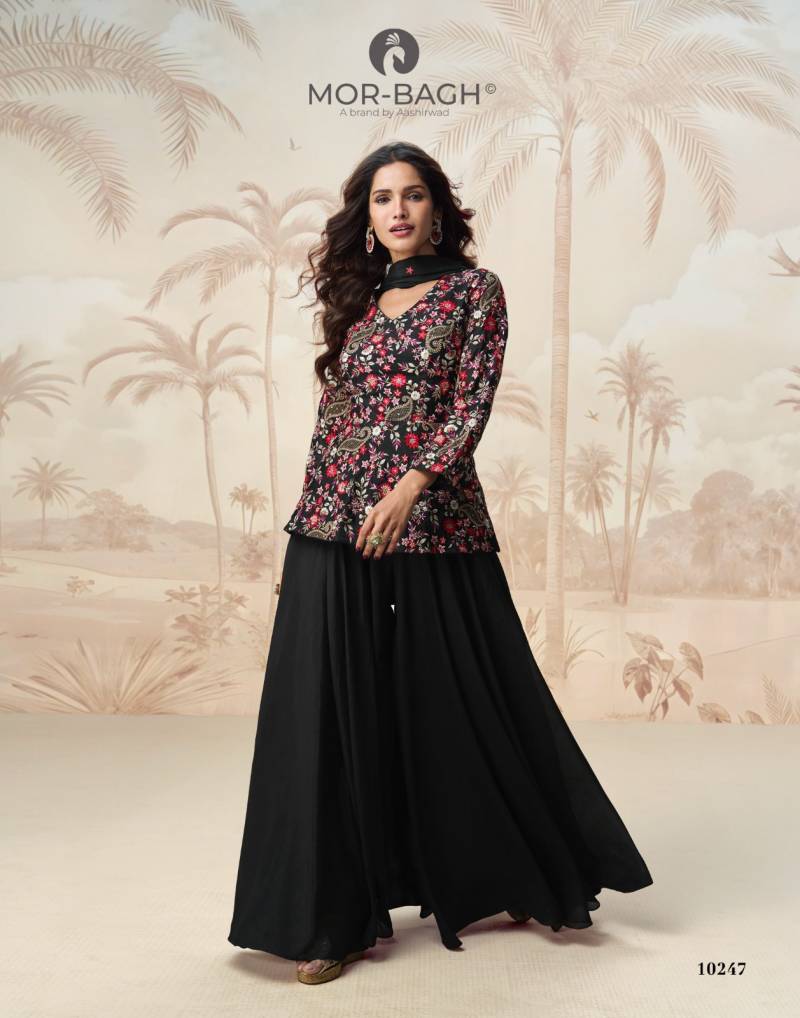 Mor Bagh By Aashirwad Jivika Chinon Designer Salwar Suits Wholesalers In Delhi