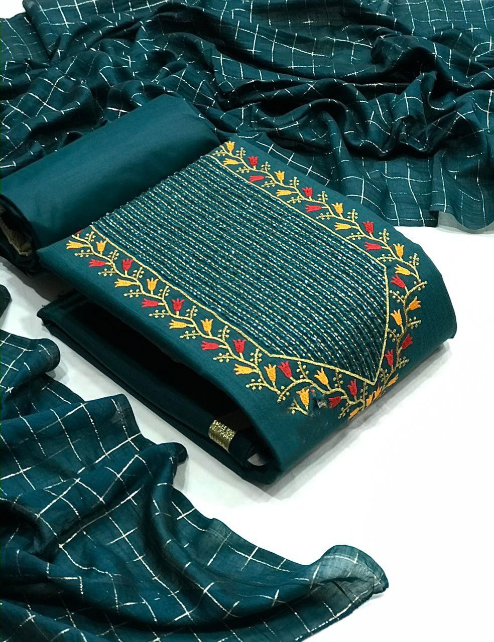 Bulbul Designer Suits 1 Neck Work Casual Wear Dress Material Collection
