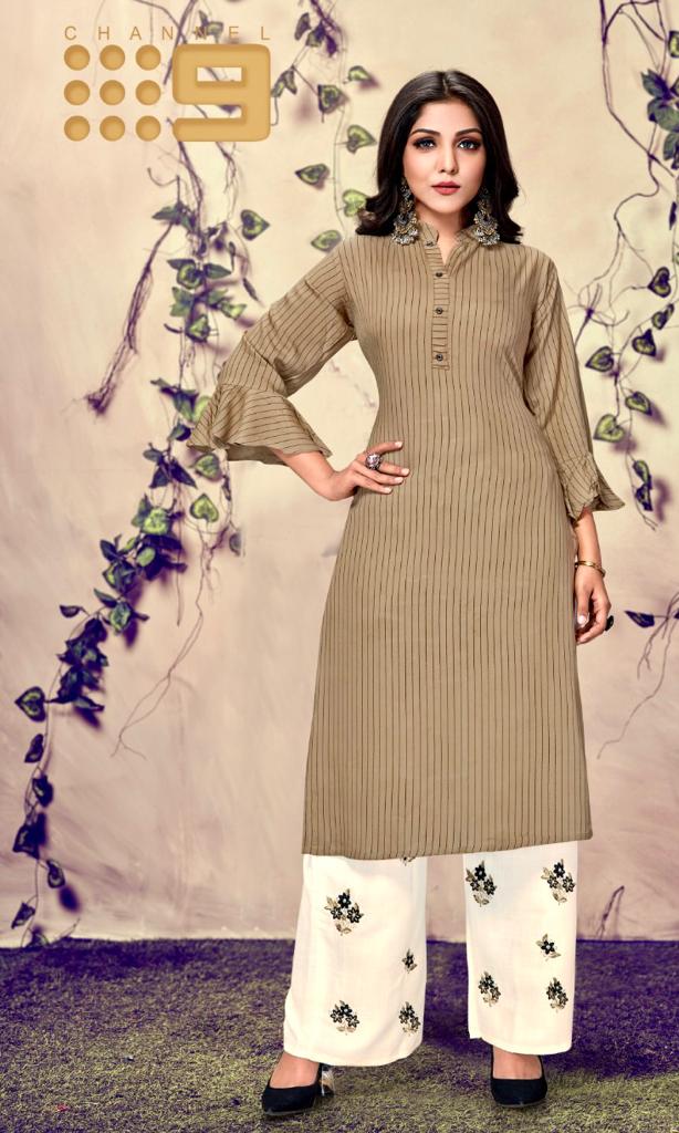 C9 Seltos Latest Designer fancy Ethnic Wear Rayon Kurti With Bottom Collection