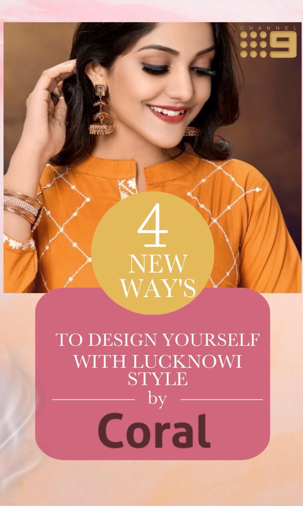 C9 Coral Latest Design Festive Wear Rayon With Embroidery Worked Kurti With Palazzo Kurtis Collection
