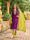 Hiral By Aanchi Vichitra Silk Wholesale Kurti With Bottom Dupatta In India
