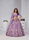 Purple Colour Banarsi Silk Lahenga With Blouse And Dupatta Bulk Orders In India Kf 2151